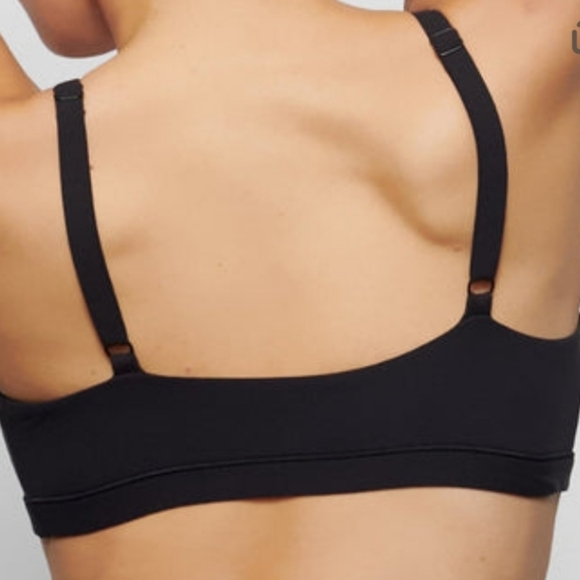 💕NWT SKIMS Fits Everybody Scoop neck Bra Bralette S Blue Gray SLATE S - Picture 6 of 10